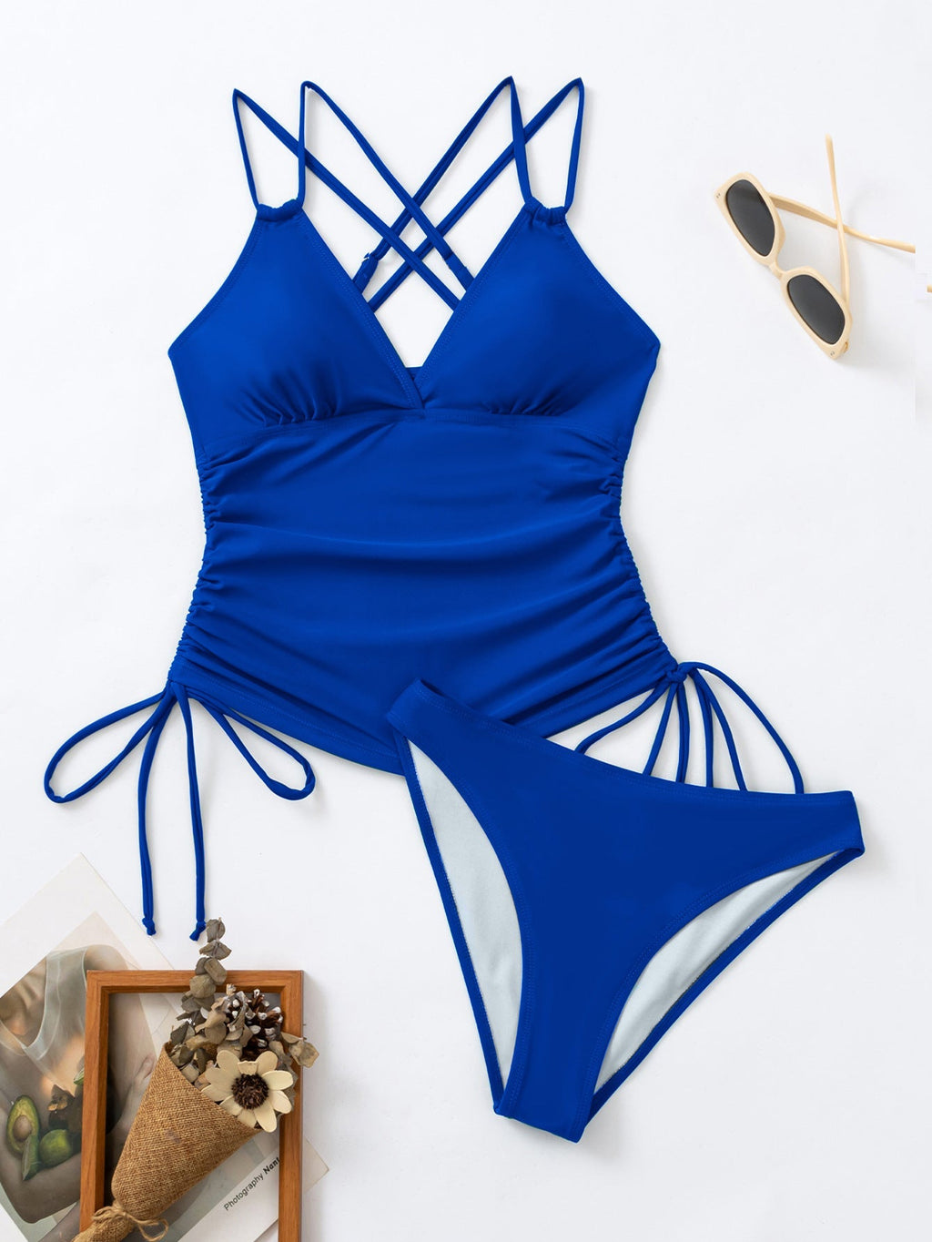 GR Tankini swimsuit with crossed straps