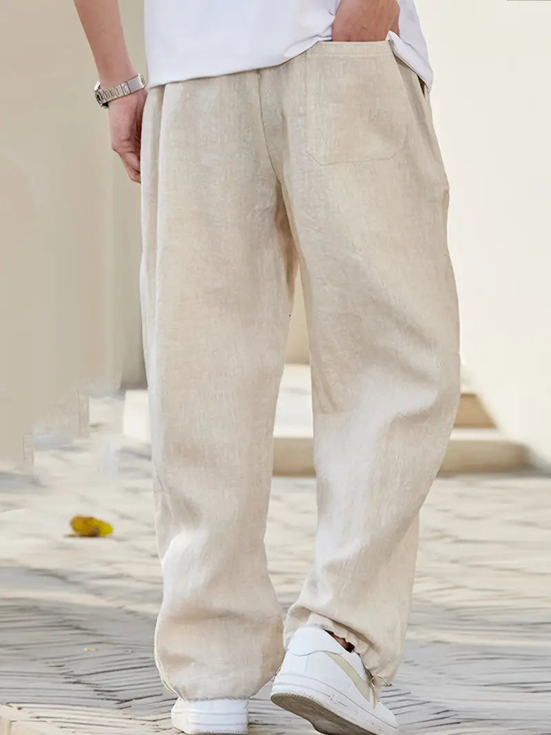 GR | Baggy linen trousers, airy summer trousers with soft wearing comfort