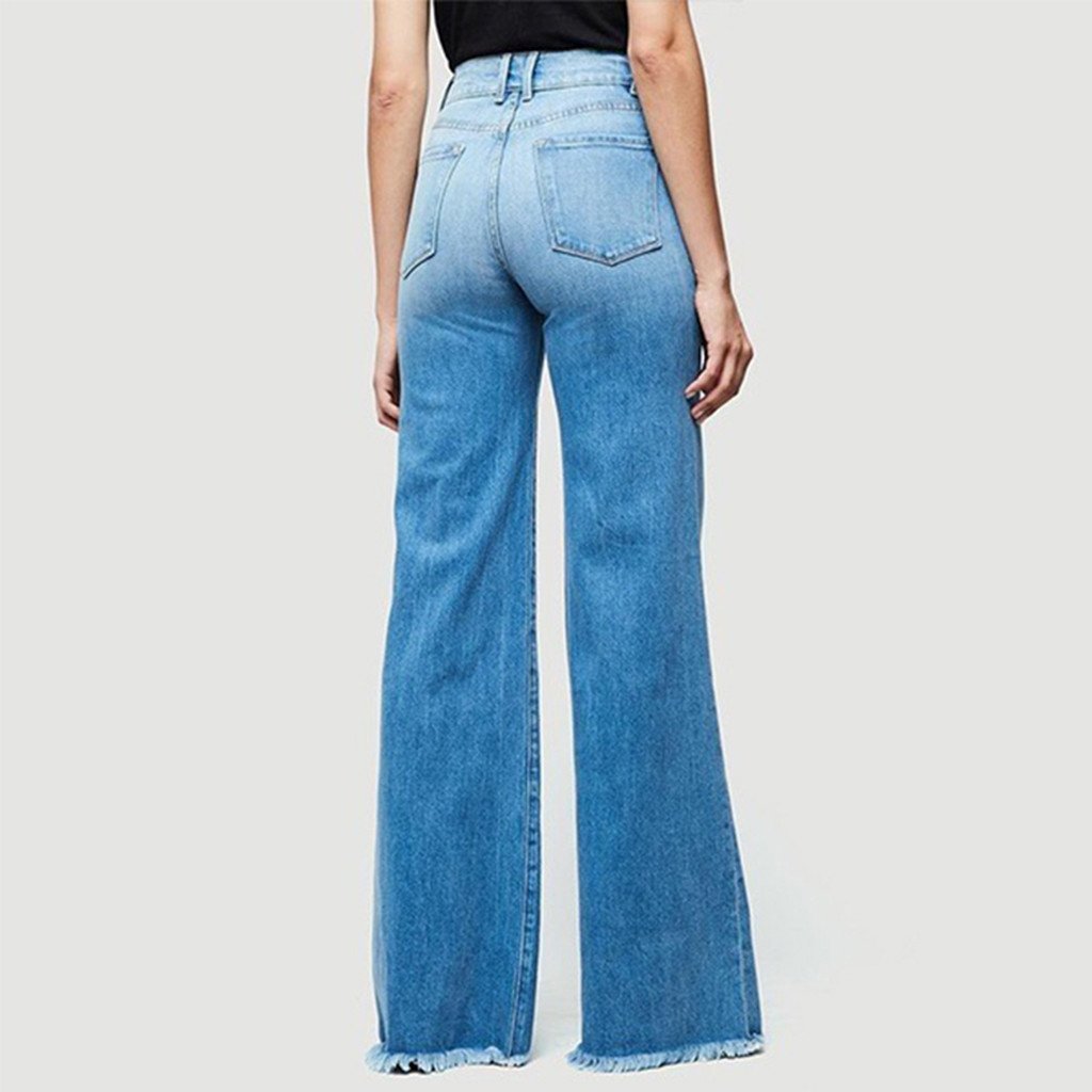 GR | High-waisted wide-leg jeans