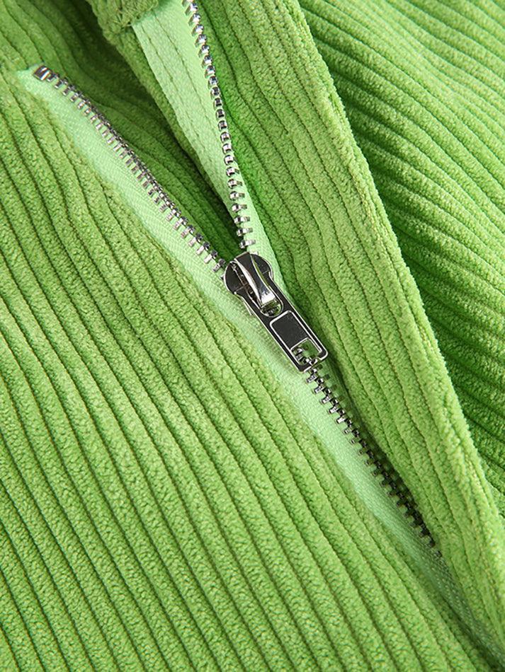 GR | High-waisted Y2k Corduroy Wide Leg Trousers