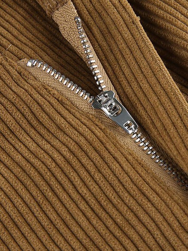 GR | High-waisted Y2k Corduroy Wide Leg Trousers
