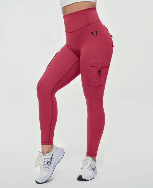 GR | High-waisted cargo leggings 