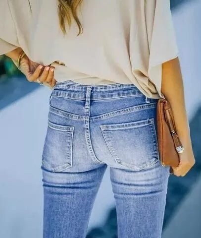 GR | Flex Button High Waist Jeans for Women