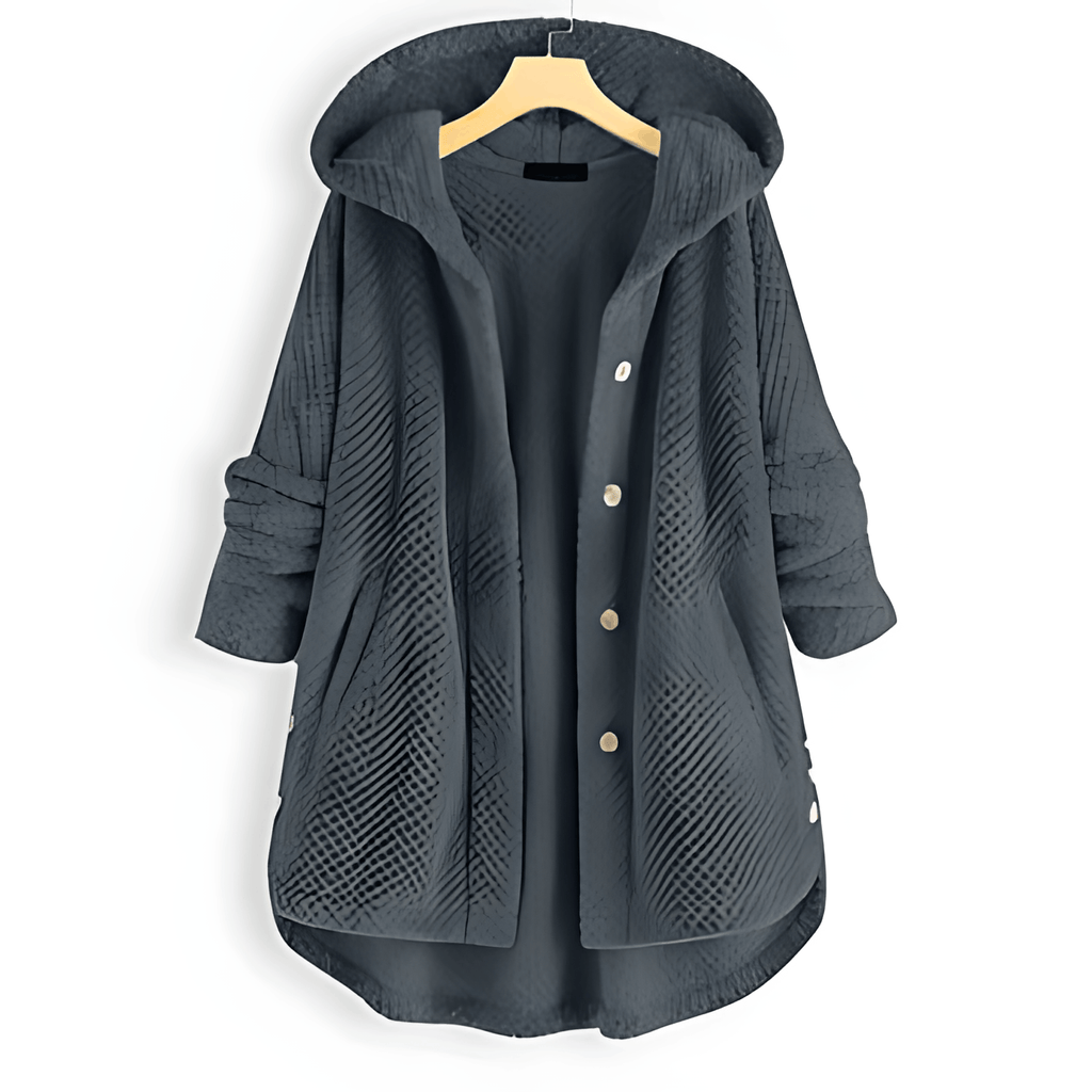GR | Wärmende Strickjacke mit weichem Futter und Kapuze für Damen