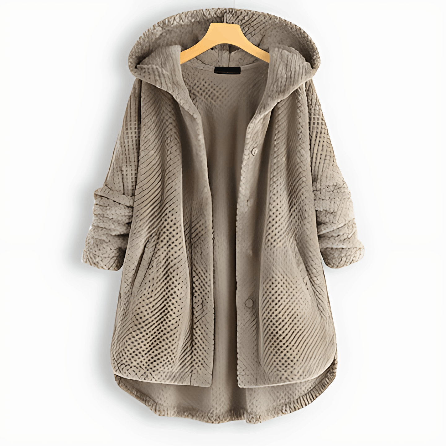 GR | Wärmende Strickjacke mit weichem Futter und Kapuze für Damen