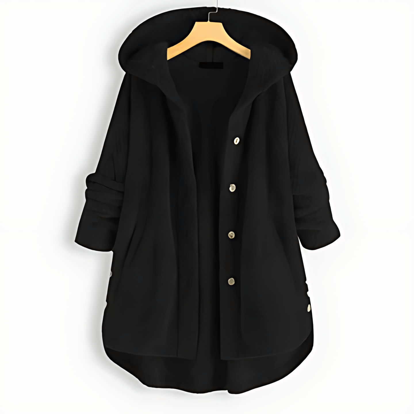 GR | Wärmende Strickjacke mit weichem Futter und Kapuze für Damen