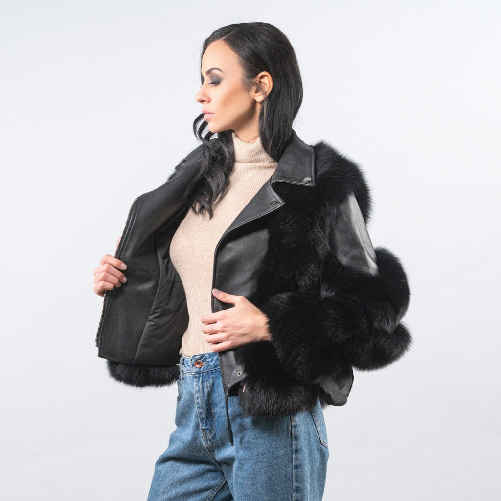 GR™ - Luxus Leder Pelz Jacke [Letzter Tag Rabatt]