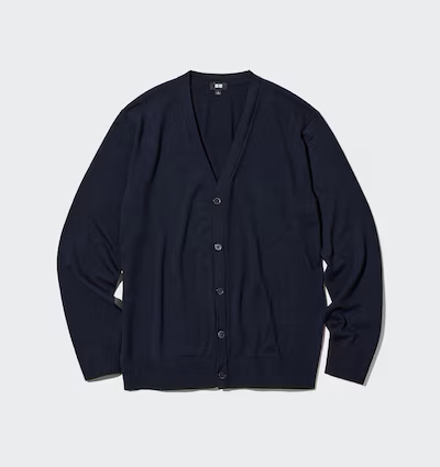 GR | Merino Strickjacke V-ausschnitt