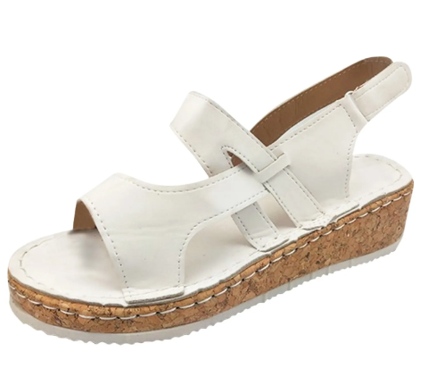 GR | Comfortable sandals with ergonomic footbed and Velcro closure for women