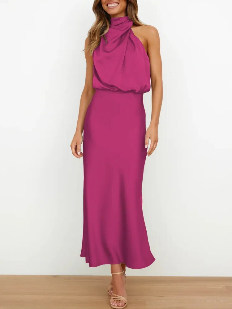 GR - Satin evening dresses for women