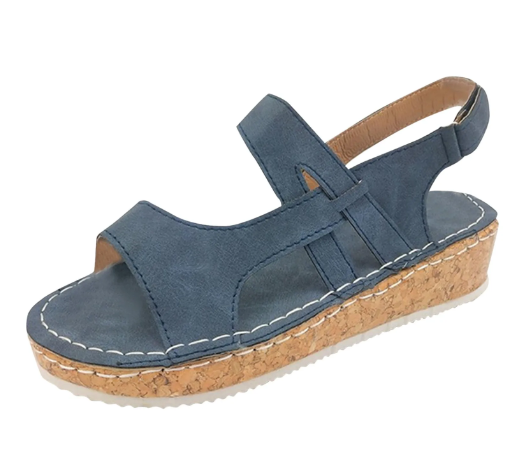 GR | Comfortable sandals with ergonomic footbed and Velcro closure for women