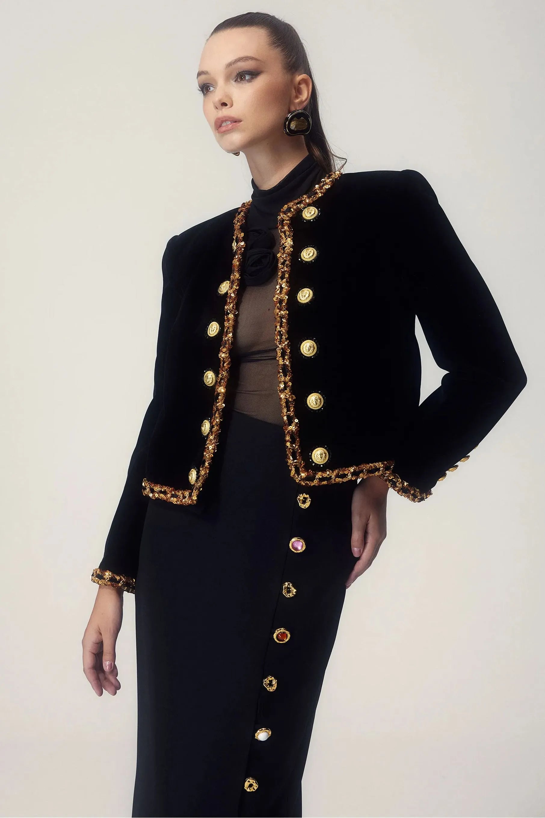 GR - Elegant jacket with buttons