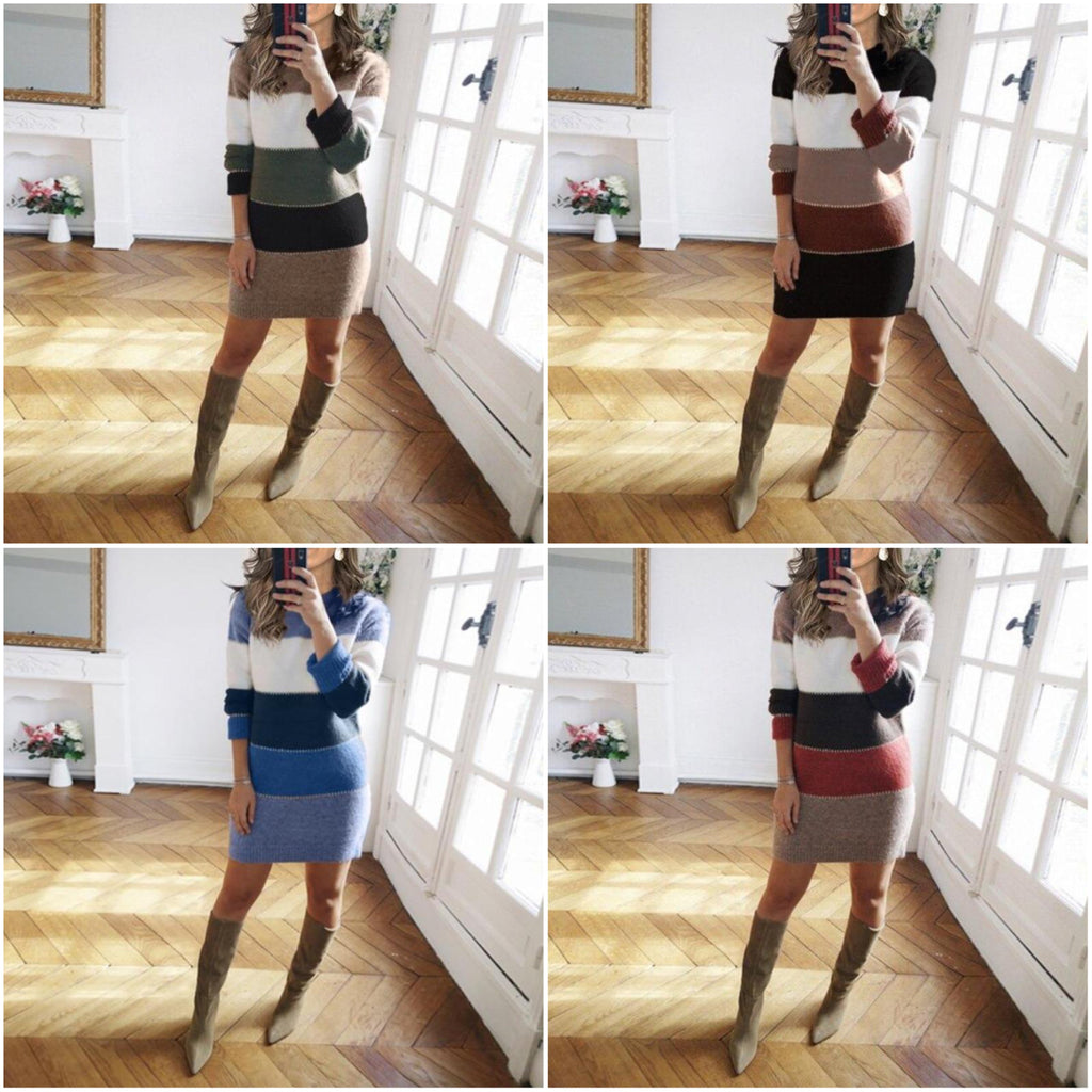 GR | Striped knit dress