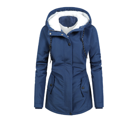 GR | Lined winter coat with hood, waterproof, women's
