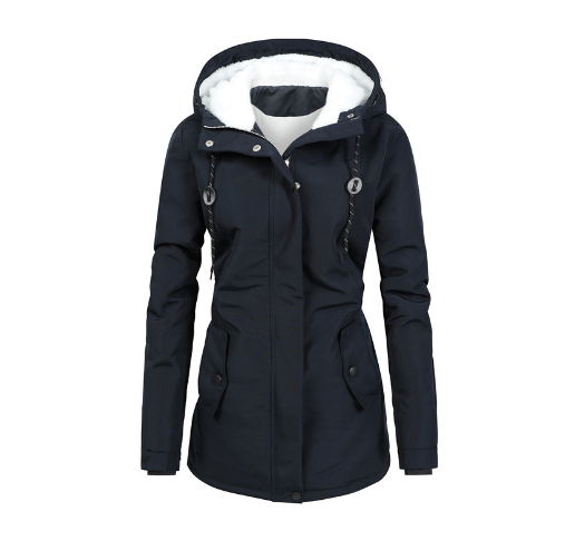 GR | Lined winter coat with hood, waterproof, women's