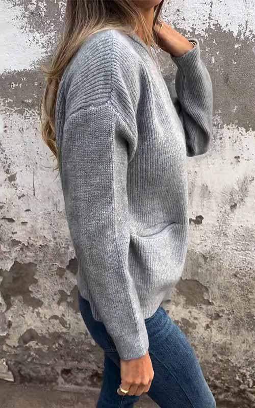 GR | Plush Zip Strickjacke