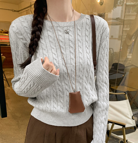 GR | Strickpullover mit R halsausschnitt