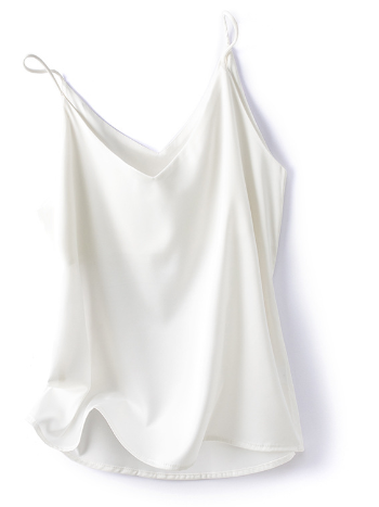 GR | Satin Unterhemd Mit Spaghettiträgern Für Damen