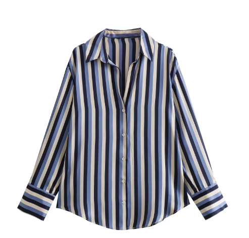 GR | Striped silk shirt