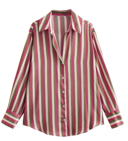 GR | Striped silk shirt