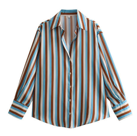 GR | Striped silk shirt