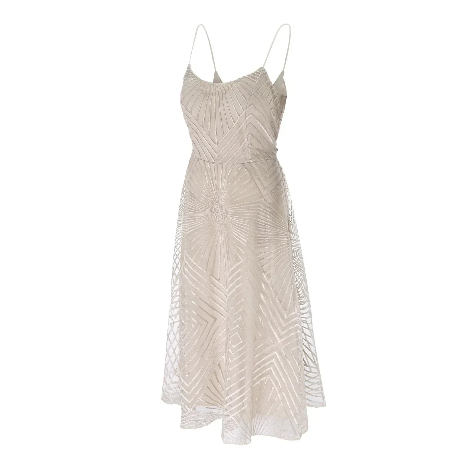 GR | Damen Besticktes Luxuskleid
