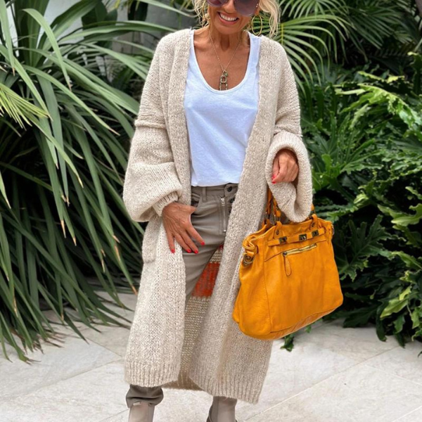 GR - Cozy oversized knit cardigan
