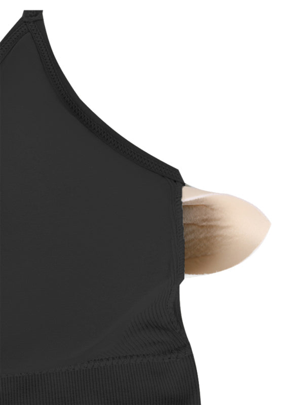 GR  | 3er Pack Damen Sport Bh Gepolstert Crisscross Yoga Bh Nahtlos Mittel Impact Fitness Activewear