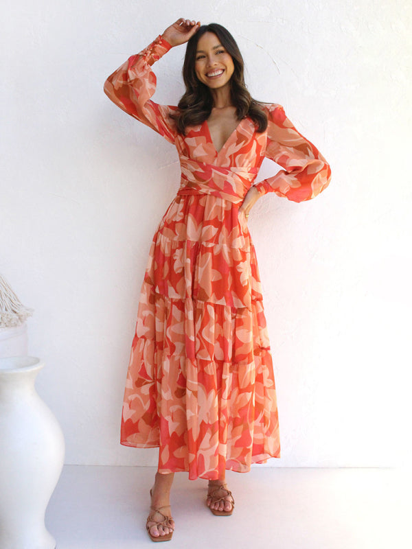 GR | Radiant long-sleeved maxi dress