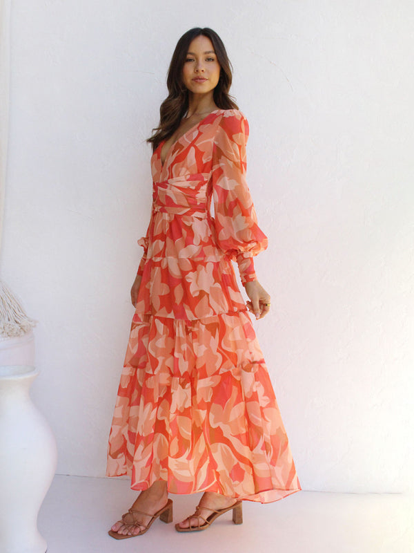 GR | Radiant long-sleeved maxi dress