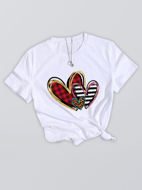 GR | Damen Grafikdruck Kurzarm-T-Shirt