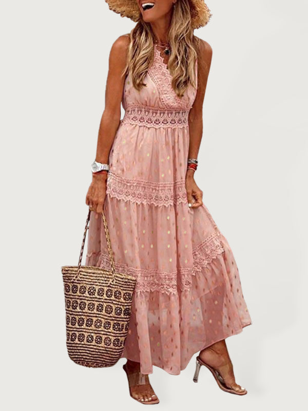 GR | Lace-trimmed dress