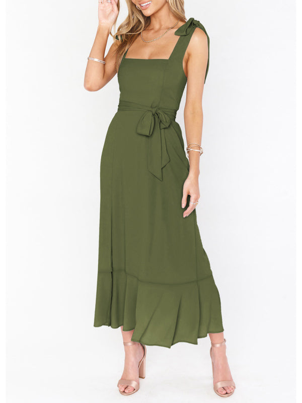 GR | Women's Elegant and Fashionable Pendulum Slit Dress with French High-End Feeling 