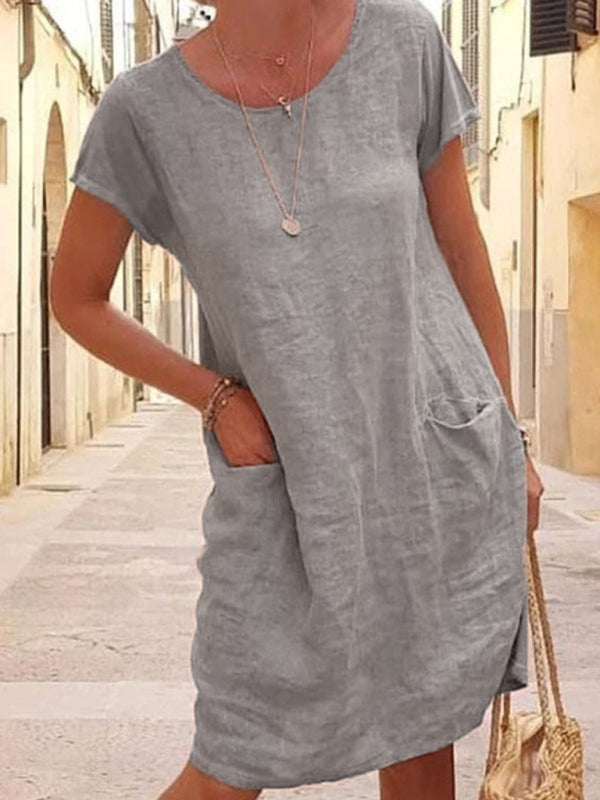 GR | Leinenkleid mit Taschen
