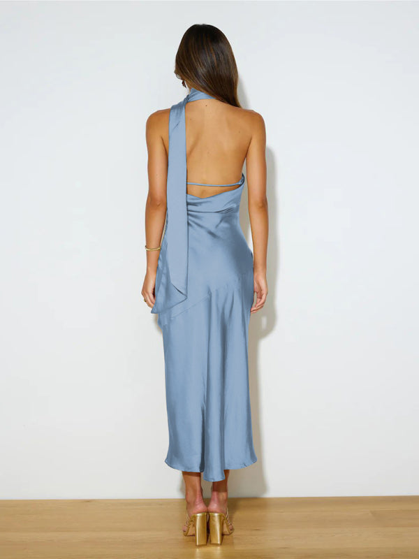 GR | Vibrant Halter-Midi-Kleid