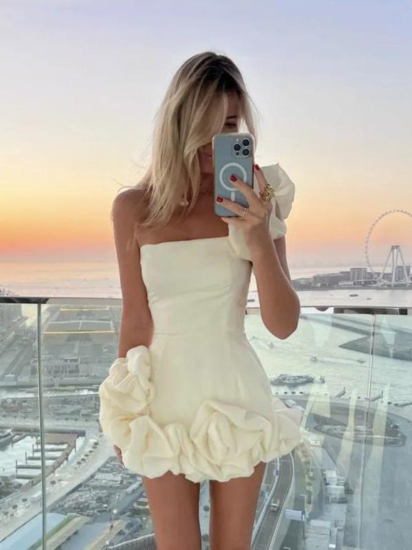 GR |  Ein-Schulter-Minikleid