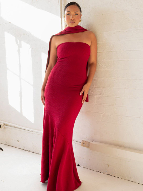 GR | Wrap hem scarf dress