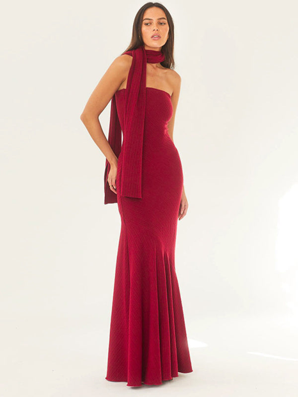 GR | Wrap hem scarf dress