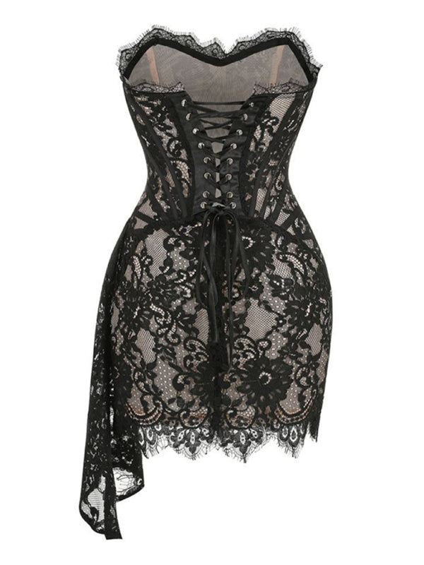GR | Elegance Spitze Korsett Minikleid
