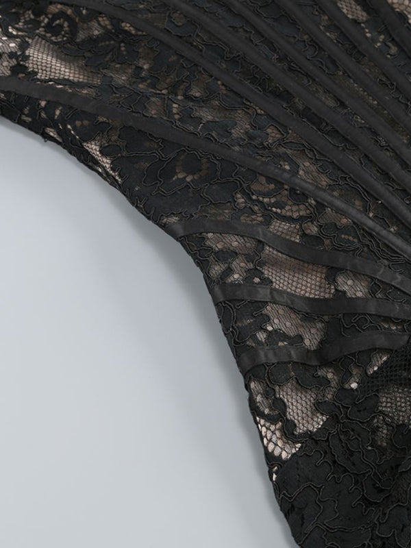 GR | Elegance Spitze Korsett Minikleid