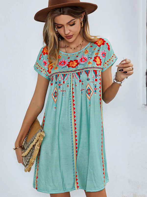 GR | New casual holiday loose short dress 