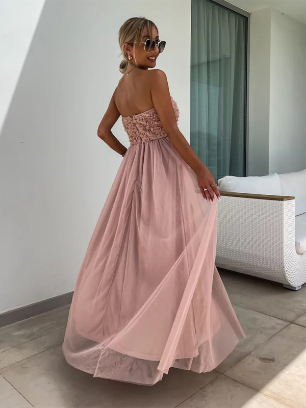 GR | New fashionable slit party casual holiday dress 