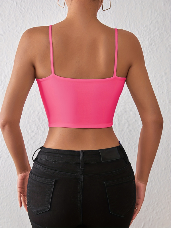 GR | Spring and summer sexy midriff-baring spaghetti top 