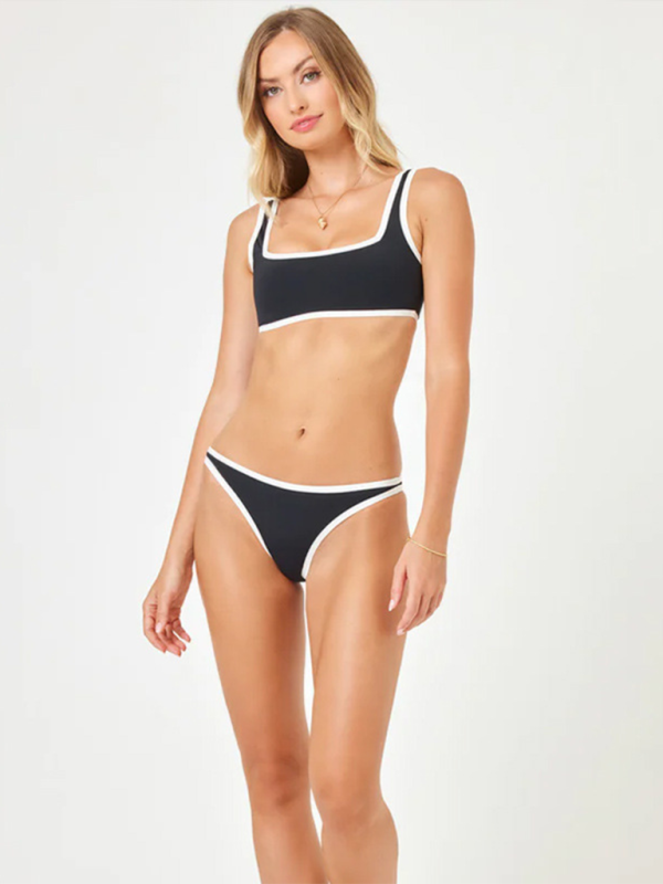GR | Women's sexy black and white bikini swimsuit bikinis 