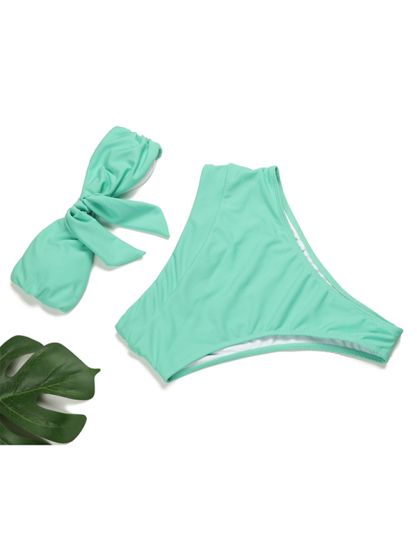 GR | Women's High-Waisted Bikini Tube Top Swimsuit 