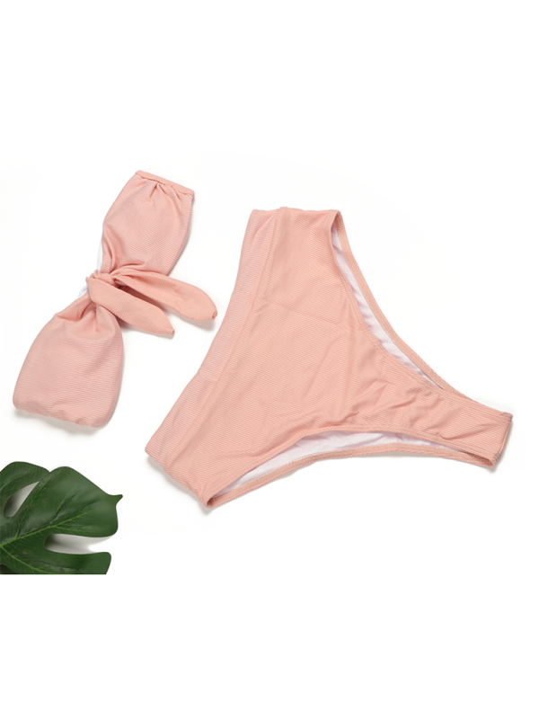 GR | Women's High-Waisted Bikini Tube Top Swimsuit 