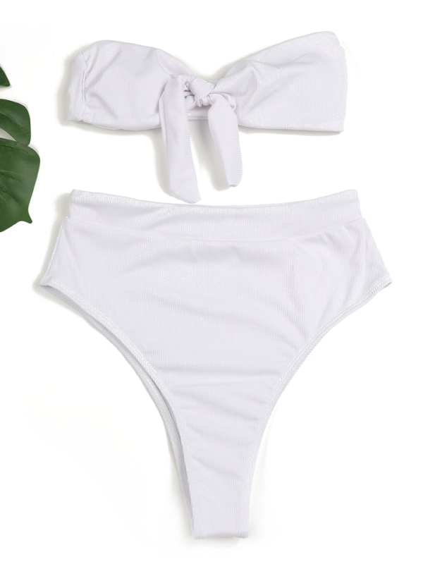 GR | Women's High-Waisted Bikini Tube Top Swimsuit 