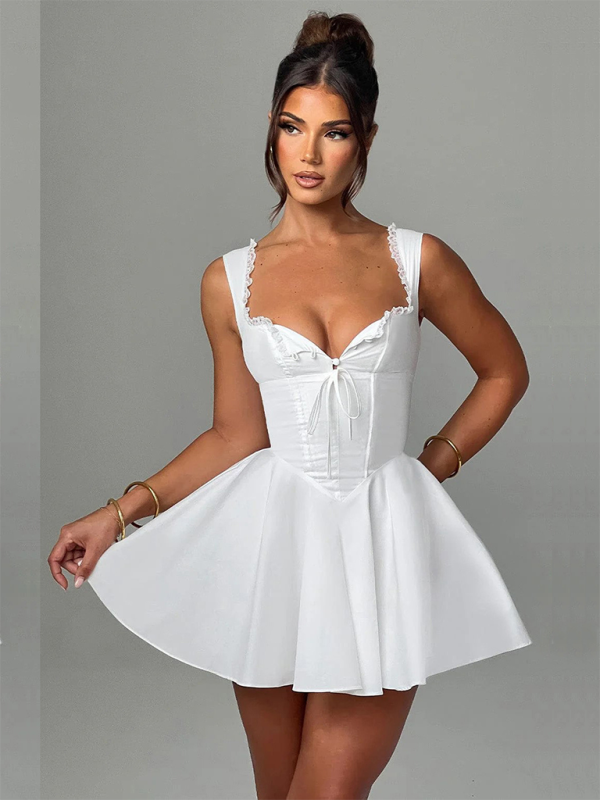 GR | New Backless Sling Lace Dress 