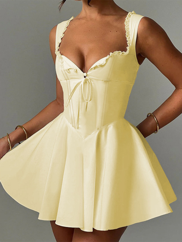 GR | New Backless Sling Lace Dress 