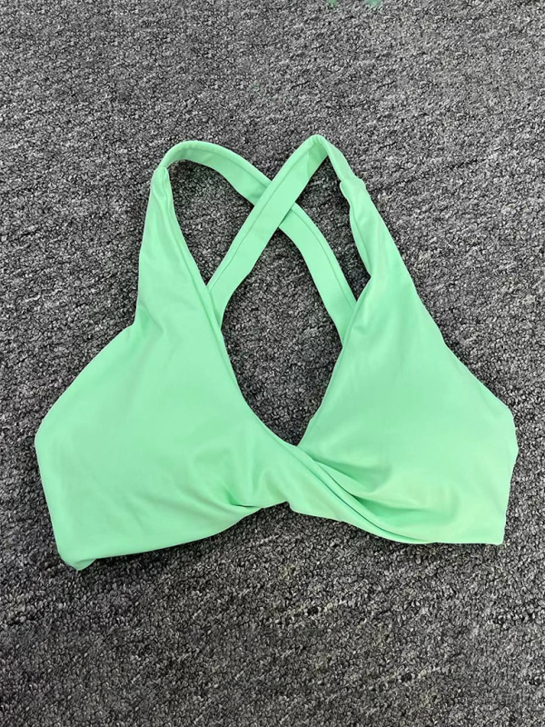 GR  | Enganliegend schnelltrocknender Sport Yoga-BH für Outdoor-Laufen Cross-Back Fitness-Unterwäsche
